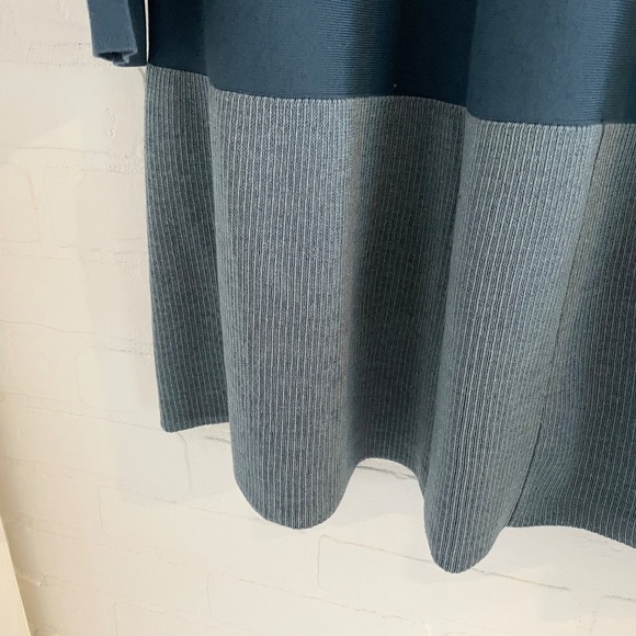 COS Blue and Gray Long Sleeve Dress - Picture 14 of 14